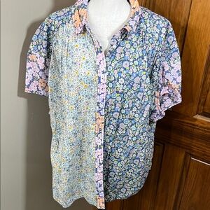 Floral Patchwork womens Shirt